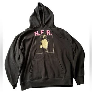 HER Hoodie Black in Color Sizes Medium or Large
